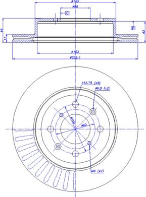 CAR 142.1124 - Гальмівний диск autozip.com.ua