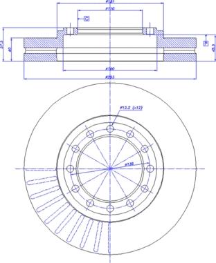 CAR 142.1126 - Гальмівний диск autozip.com.ua