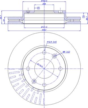 CAR 142.1173 - Гальмівний диск autozip.com.ua