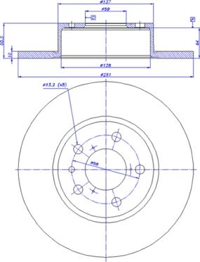 CAR 142.188 - Гальмівний диск autozip.com.ua