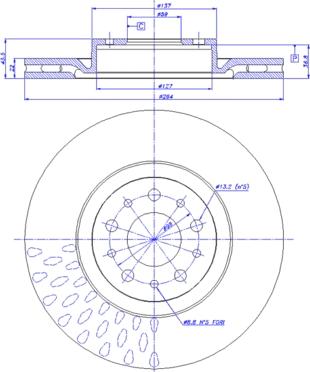 AP 25642 V - Гальмівний диск autozip.com.ua