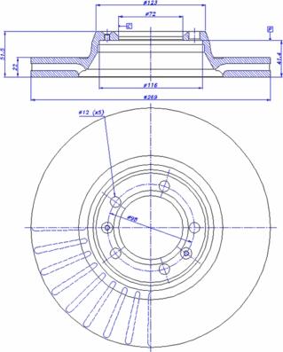 CAR 142.183 - Гальмівний диск autozip.com.ua