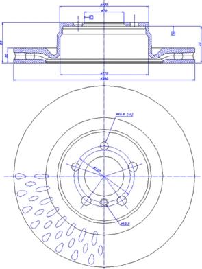 CAR 142.1395 - Гальмівний диск autozip.com.ua