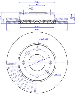 CAR 142.1340 - Гальмівний диск autozip.com.ua