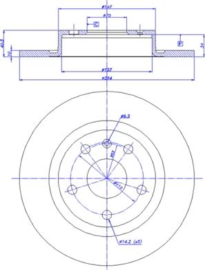 CAR 142.1342 - Гальмівний диск autozip.com.ua