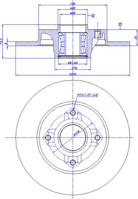 CAR 142.1347 - Гальмівний диск autozip.com.ua