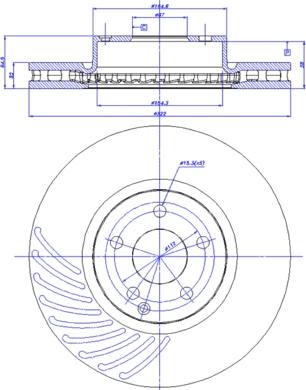 CAR 142.1369 - Гальмівний диск autozip.com.ua