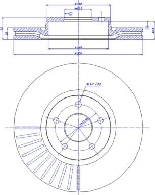 CAR 142.1366 - Гальмівний диск autozip.com.ua