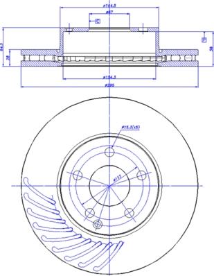 CAR 142.1368 - Гальмівний диск autozip.com.ua