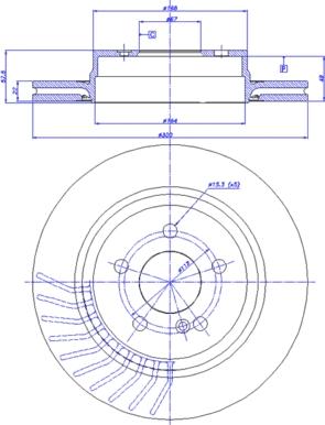 CAR 142.1363 - Гальмівний диск autozip.com.ua