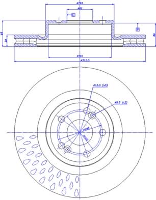 CAR 142.1385 - Гальмівний диск autozip.com.ua