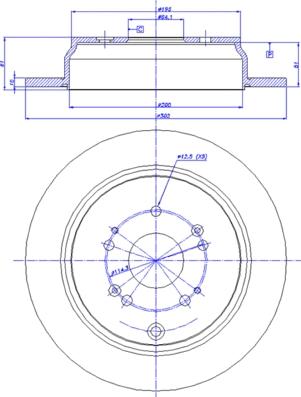 CAR 142.1336 - Гальмівний диск autozip.com.ua