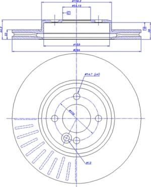 CAR 142.1338 - Гальмівний диск autozip.com.ua