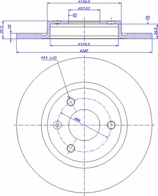 CAR 142.133 - Гальмівний диск autozip.com.ua