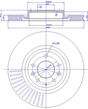 CAR 142.1326 - Гальмівний диск autozip.com.ua