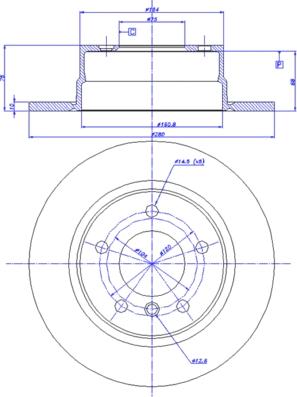 CAR 142.1328 - Гальмівний диск autozip.com.ua