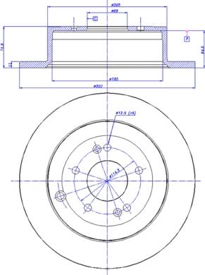 CAR 142.1293 - Гальмівний диск autozip.com.ua