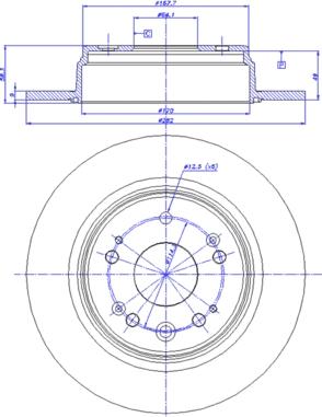 CAR 142.1241 - Гальмівний диск autozip.com.ua