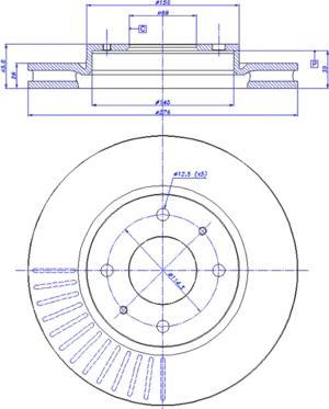 CAR 142.1247 - Гальмівний диск autozip.com.ua