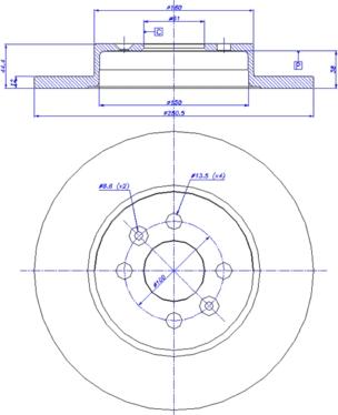 CAR 142.1254 - Гальмівний диск autozip.com.ua