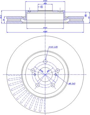 CAR 142.1256 - Гальмівний диск autozip.com.ua