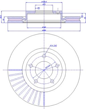 CAR 142.1267 - Гальмівний диск autozip.com.ua