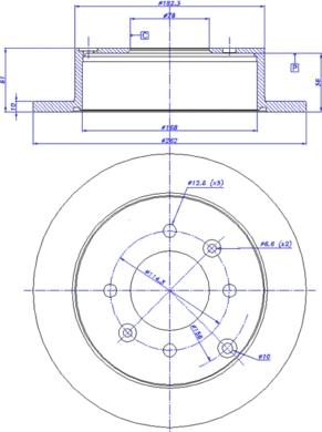 CAR 142.1211 - Гальмівний диск autozip.com.ua