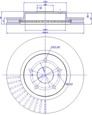 CAR 142.1289 - Гальмівний диск autozip.com.ua