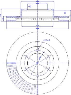 CAR 142.1281 - Гальмівний диск autozip.com.ua