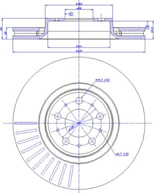 CAR 142.1283 - Гальмівний диск autozip.com.ua