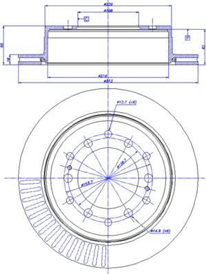 CAR 142.1282 - Гальмівний диск autozip.com.ua