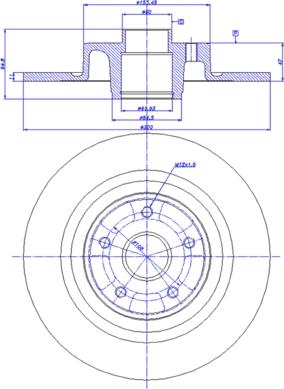 CAR 142.1230 - Гальмівний диск autozip.com.ua