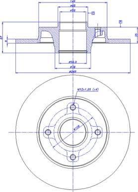 CAR 142.1220 - Гальмівний диск autozip.com.ua