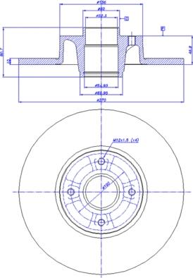 CAR 142.1278 - Гальмівний диск autozip.com.ua