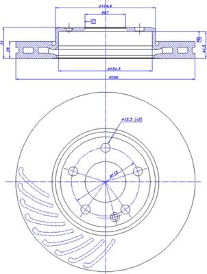 CAR 142.1753 - Гальмівний диск autozip.com.ua