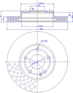 CAR 142.1761 - Гальмівний диск autozip.com.ua