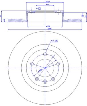 CAR 142.1718 - Гальмівний диск autozip.com.ua