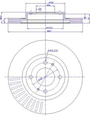 CAR 142.1717 - Гальмівний диск autozip.com.ua