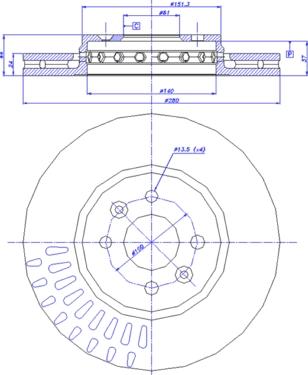 CAR 142.1781 - Гальмівний диск autozip.com.ua