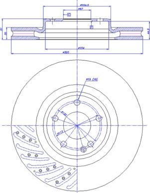 CAR 142.1783 - Гальмівний диск autozip.com.ua