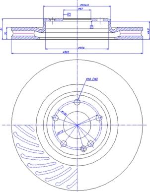 CAR 142.1782 - Гальмівний диск autozip.com.ua