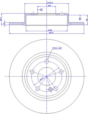 CAR 142.1720 - Гальмівний диск autozip.com.ua