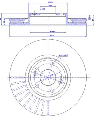 CAR 142.1728 - Гальмівний диск autozip.com.ua