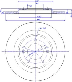 CAR 142.1775 - Гальмівний диск autozip.com.ua