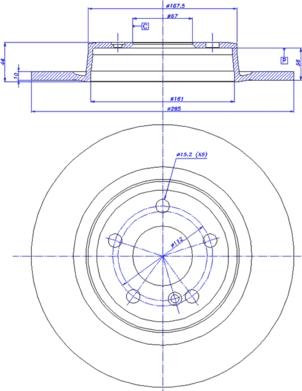 CAR 142.1776 - Гальмівний диск autozip.com.ua