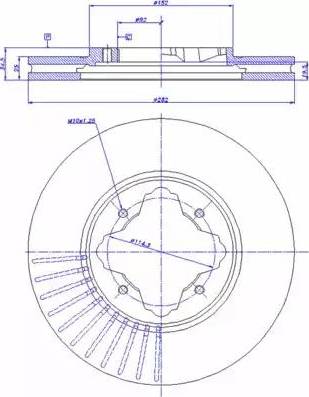 CAR 142.890 - Гальмівний диск autozip.com.ua