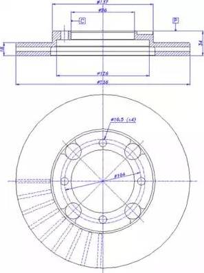 CAR 142.841 - Гальмівний диск autozip.com.ua