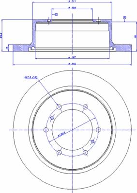 CAR 142.857 - Гальмівний диск autozip.com.ua