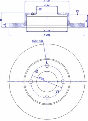 Delphi BG809C - Гальмівний диск autozip.com.ua