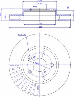 CAR 142.864 - Гальмівний диск autozip.com.ua